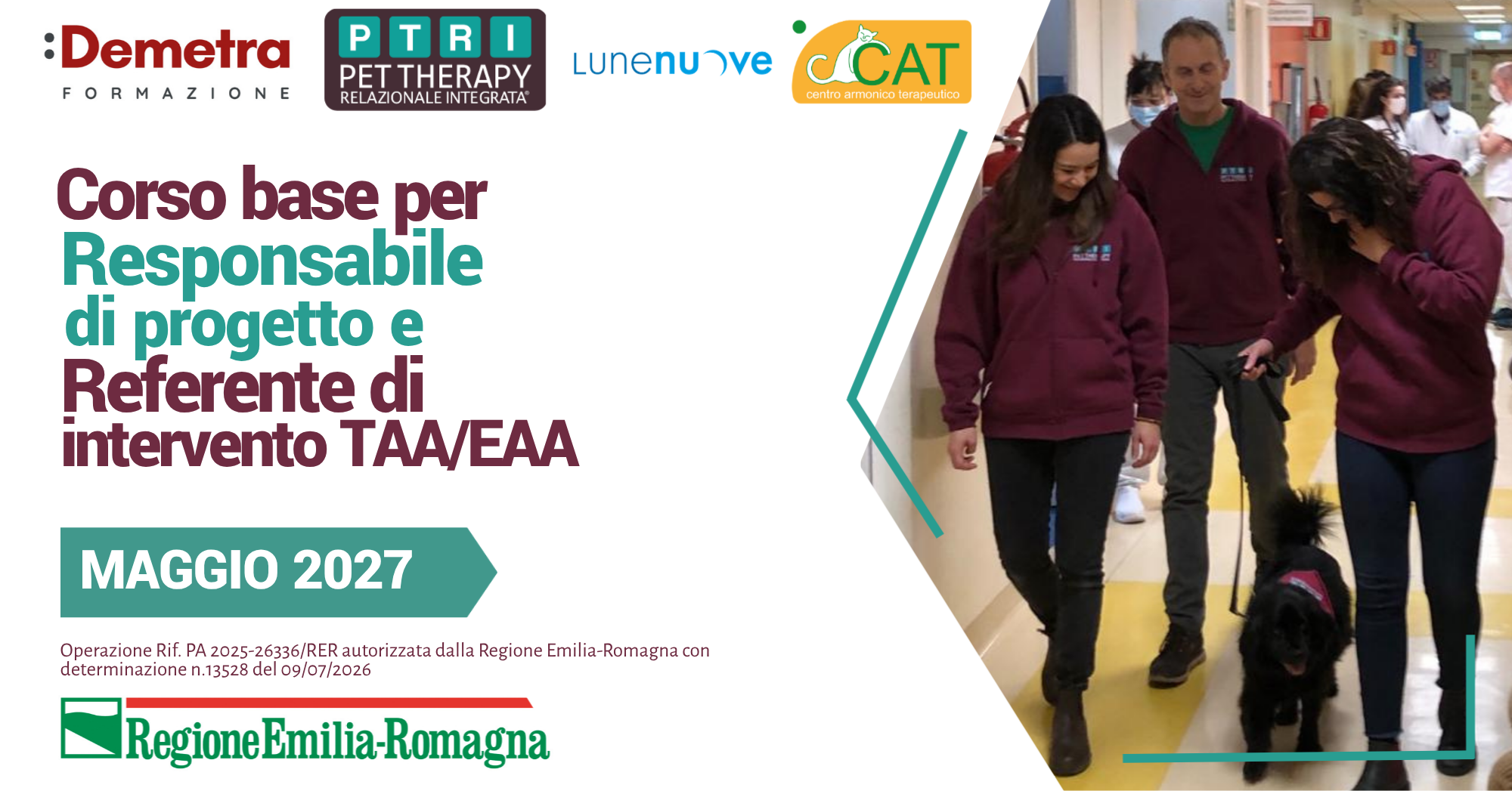 Maggio 2027 – Corso Base per Responsabile di Progetto e Referente d’intervento TAA/​EAA